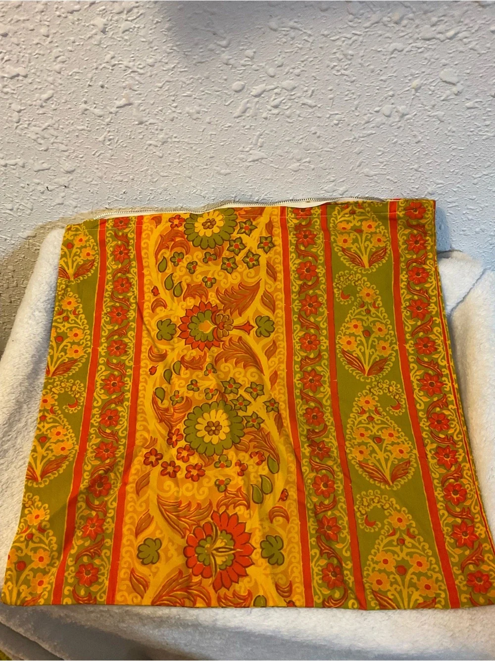 Lot of 2 Vintage Pillow Covers 1970s